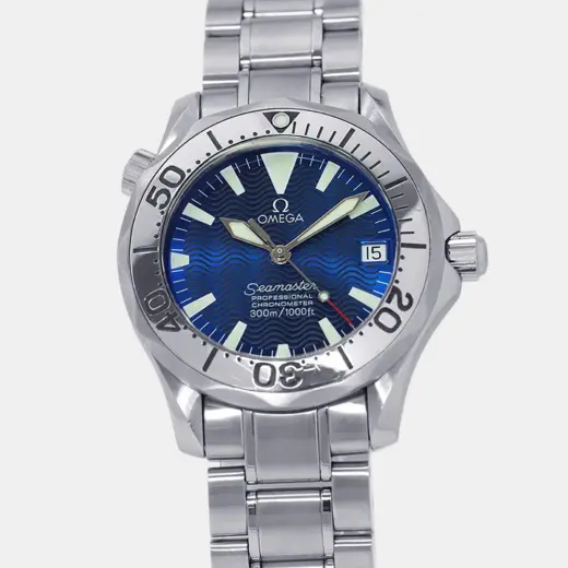 Omega Seamaster 2253.80.00 Blue Stainless Steel Automatic Men’s Watches 36mm