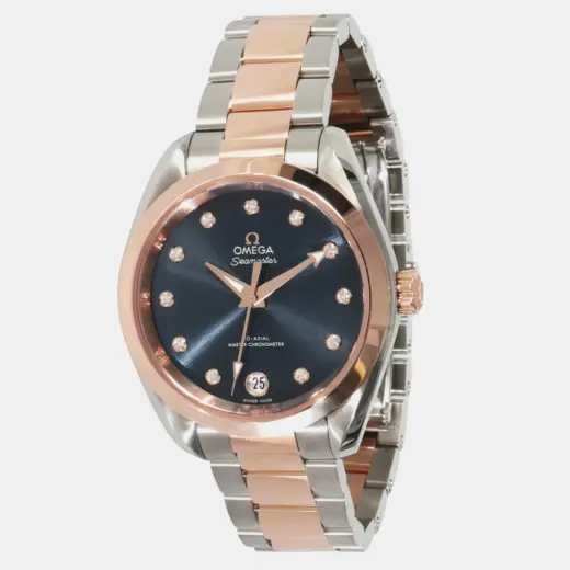 Omega Seamaster Aqua Terra | Automatic | 18k Rose Gold & Steel | Blue | 220.20.34.20.53.001