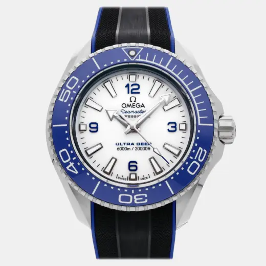 Omega Seamaster Planet Ocean 6000M Ultra Deep O-MEGASTEEL 215.32.46.21.04.001 White Stainless Steel Automatic Men’s Wristwatch 45MM