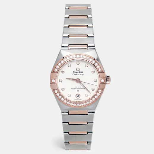 Omega Constellation 29mm | Sedna™ Gold & Steel | Diamond Silver Dial
