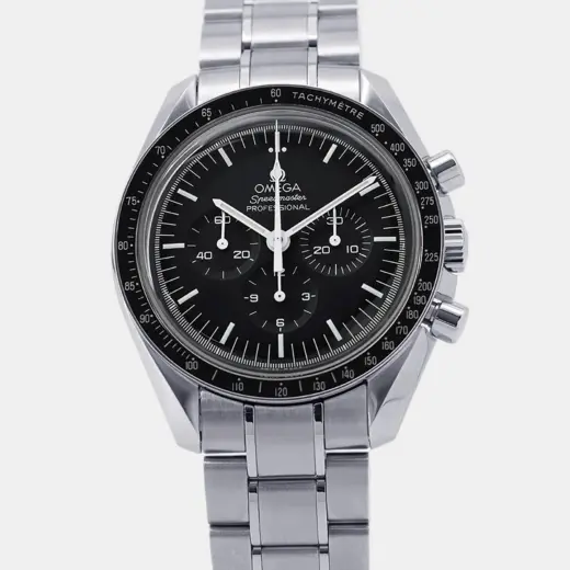 Omega Speedmaster Professional Moonwatch 311.30.42.30.01.005 Black Stainless Steel Manual Winding Men Wristwatch 42mm