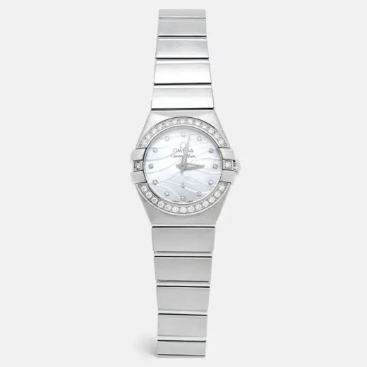Omega Constellation 24mm Quartz | Diamond Bezel | Steel | White MOP