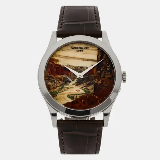 Patek Philippe Calatrava 38mm | Marquetry Dial | 18k White Gold