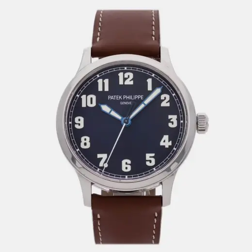 Patek Philippe Calatrava 5522A-001 | Blue Dial | Steel Pilot Travel Time