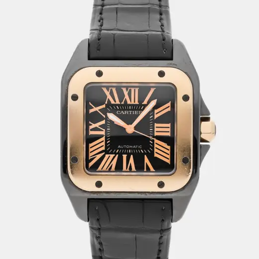 Cartier Santos 100 | Black ADLC Steel | 36mm | Automatic | W2020007
