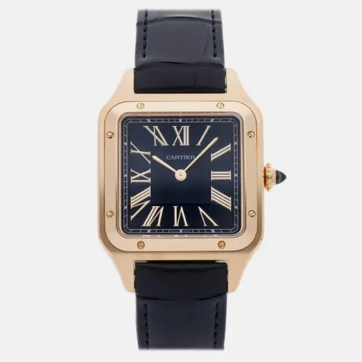 Cartier Santos-Dumont | 18k Yellow Gold | 31mm | Blue Dial | WGSA0115