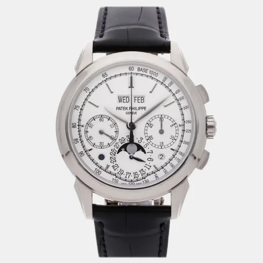 Patek Philippe Perpetual Calendar Chrono Moonphase 5270G-001 | 18k White Gold | Silver Dial