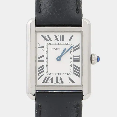 Cartier Tank Solo WSTA0030 34 mm White Dial