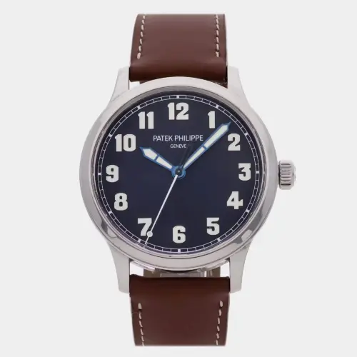 Patek Philippe Calatrava Pilot Travel Time 5522A-001 42 mm Blue Dial