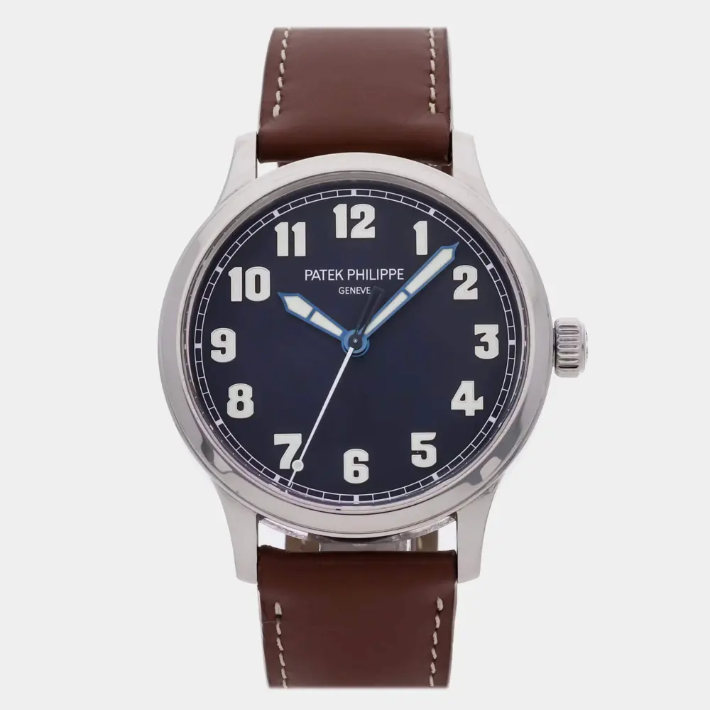 Patek Philippe Calatrava Pilot Travel Time 5522A-001 42 mm Blue Dial