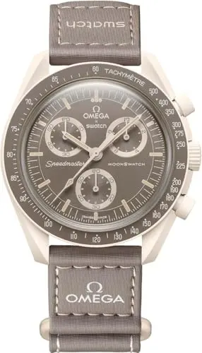 Swatch MoonSwatch Bioceramic Chronograph Blue Dial Taupe S033T103