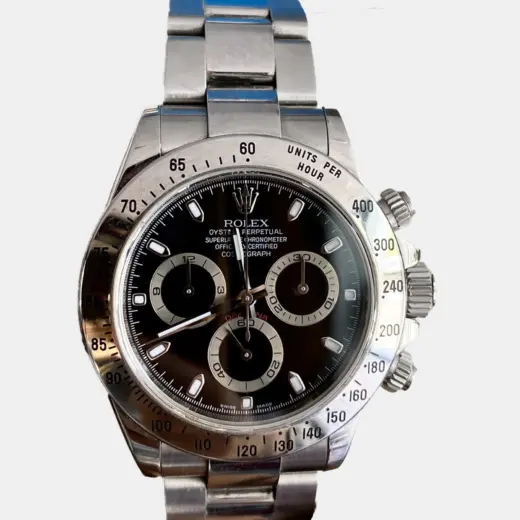 Rolex Cosmograph Daytona 116520 Black Dial in Oystersteel