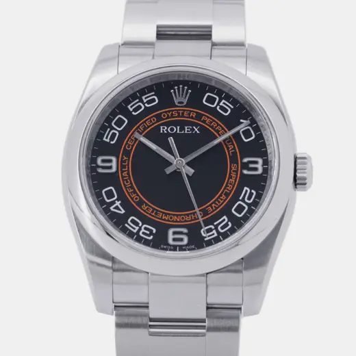 Rolex Oyster Perpetual 36 116000 in Oystersteel with Black and Orange Dial