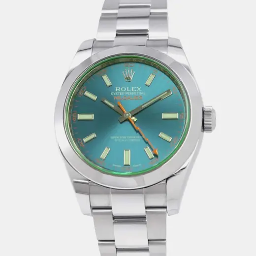Discontinued Rolex Milgauss 116400GV Z-Blue Glace Verte Anti-Magnetic