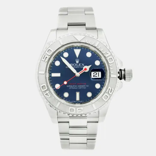 Rolex Yacht-Master 40 116622 in Rolesium with Blue Dial