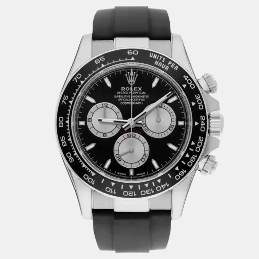Rolex Cosmograph Daytona 126519LN White Gold Ceramic Bezel Black Dial