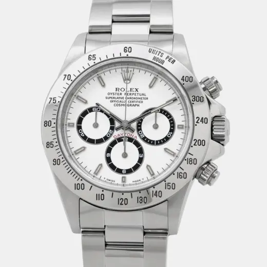 Rolex Cosmograph Daytona 16520 ‘Zenith’ White Dial Stainless Steel