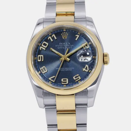 Rolex Datejust 36 116203 Blue Dial in Steel & Yellow Gold