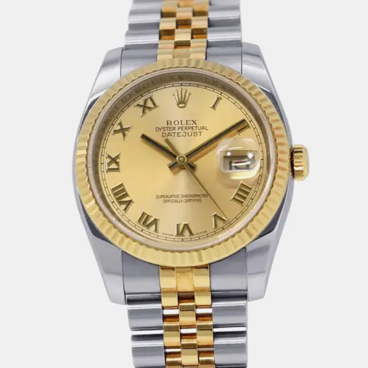 Rolex Datejust 36 116233 Yellow Gold and Steel