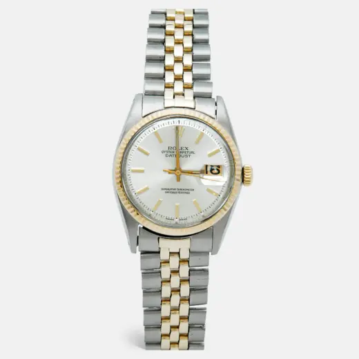 Rolex Datejust 36 1601 14k Yellow Gold & Steel Silver Dial