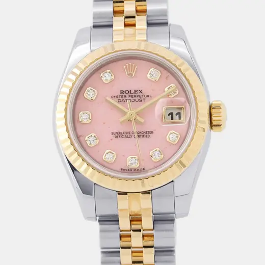 Rolex Datejust 26 179173G Pink Diamond Two-Tone Gold Steel