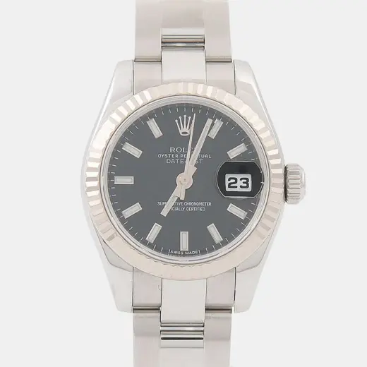 Rolex Datejust 26 179174 Black Dial Stainless Steel