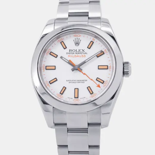 Rolex Milgauss 116400 Discontinued Anti-Magnetic White Dial