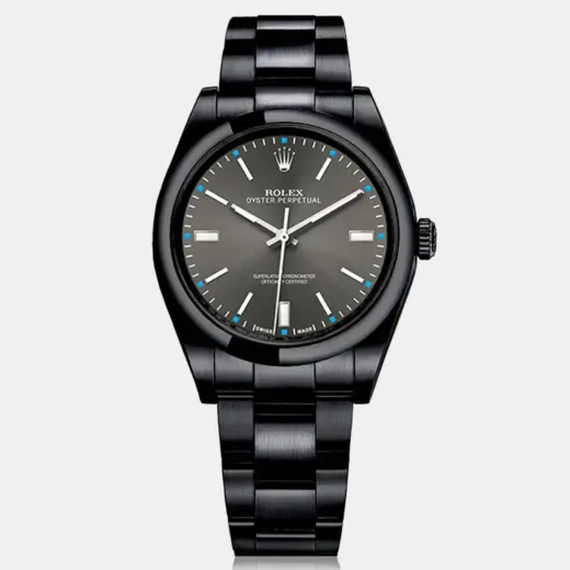 Rolex Oyster Perpetual 39 114300 | Grey | Dark Rhodium Dial in Oystersteel
