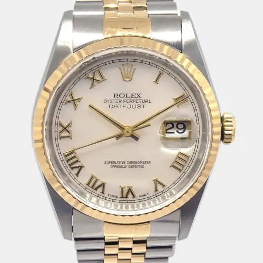 Rolex Datejust 36 Ref. 16233 White Dial Oystersteel & Gold