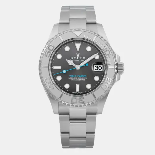 Rolex Yacht-Master 37 268622 in Rolesium with Black Dial