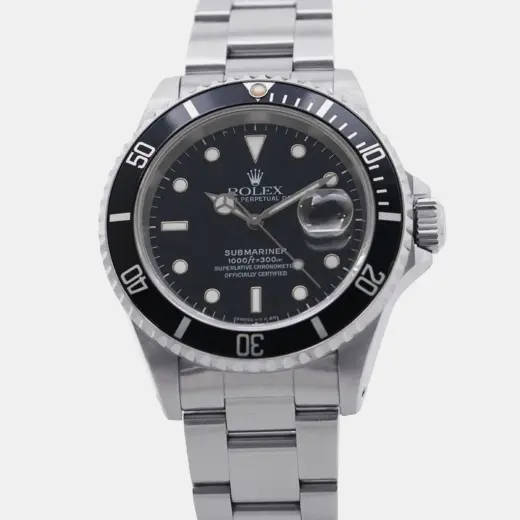 Rolex Submariner 16610 Stainless Steel Black Dial 40mm Automatic Men’s Watch