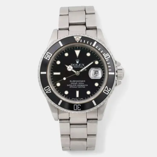 Rolex Submariner 16800 Black Stainless Steel Automatic Men’s 40mm Wristwatch
