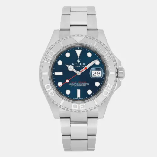 Rolex Yacht-Master 40 116622 in Rolesium with Blue Dial
