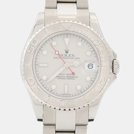 Rolex Yacht-Master 35 168622 Rolesium Platinum Bezel Grey Dial