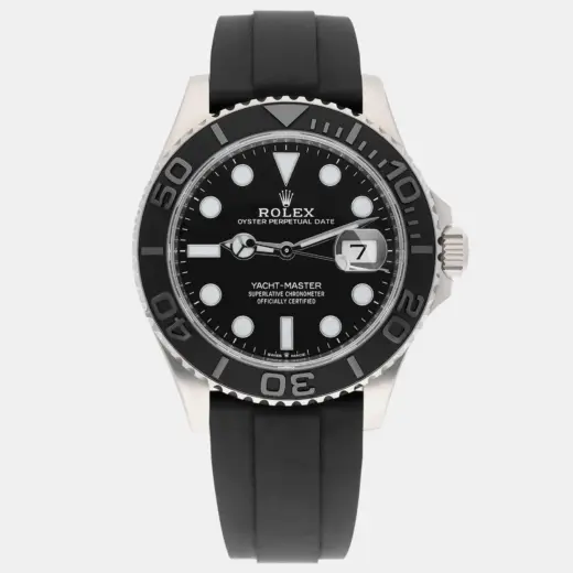Rolex Yacht-Master 42 226659 18k White Gold Oysterflex Black Dial
