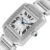 ساعة يد كارتييه فضية ستانلس ستيل تانك Francaise W51002Q3 أوتوماتيكية للرجال 28 × 32 مم