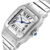 ساعة يد رجالية كارتييه سانتوس جاليبي XL أوتوماتيكية W20098D6 ستانلس ستيل فضية 32 مم