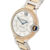Cartier Silver 18k Rose Gold Stainless Steel Diamond Ballon Bleu WE902078 Women’s Wristwatch 36 mm