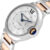Cartier Silver Diamonds 18K Rose Gold And Stainless Steel Ballon Bleu WE902031 Women’s Wristwatch 36 MM