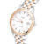 Longines White Two Tone Stainless Steel Flagship L4.374.3.92.7 Women’s Wristwatch 30 mm